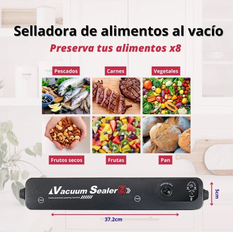 SELLADORA DE ALIMENTOS AL VACÍO®